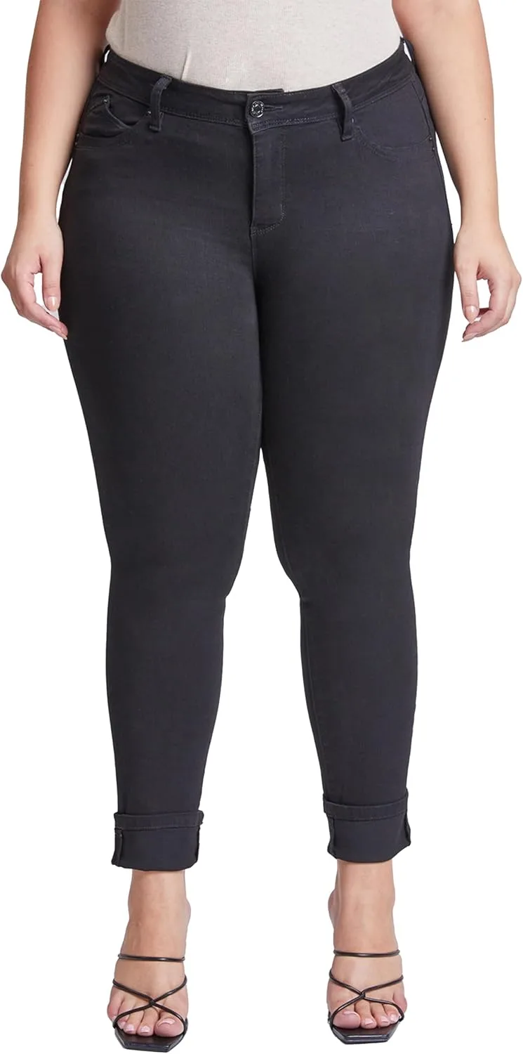 

Royalty For Me женские джинсы Plus Size Wannabettabutt Mid-Rise Mega Cuff