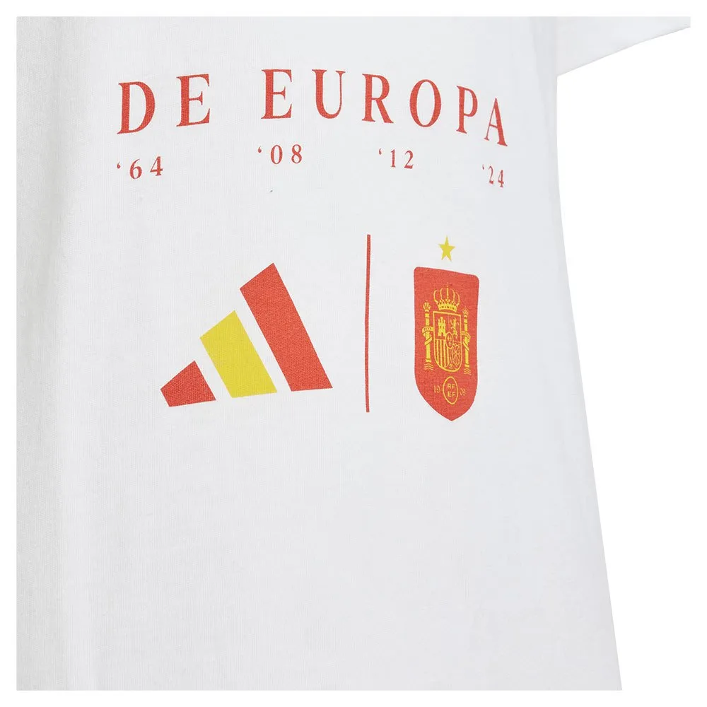 Футболка с коротким рукавом adidas Spain Euro Winner 24, белый — фото 3