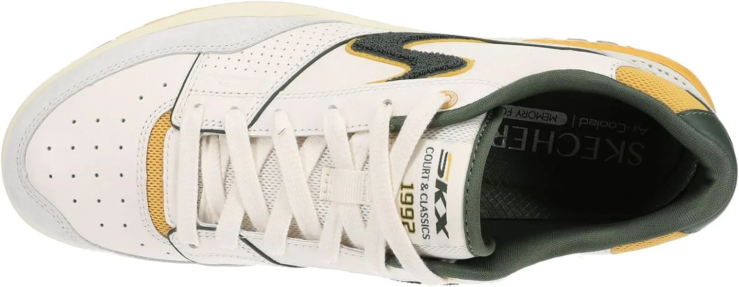 Мужские кроссовки Skechers Court & Classics, размер S-1992, белый/зеленый — фото 2