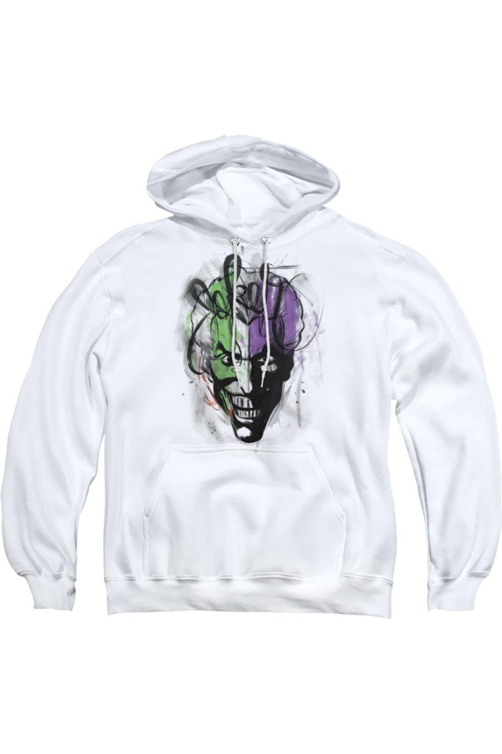 

Толстовка с капюшоном Batman Joker Airbrush для взрослых Gildan, белый