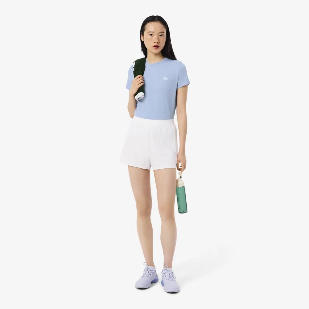Футболка Lacoste для тренировок, базовая, серо-голубая — фото 4