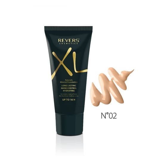 

Тональный крем для лица XL Natural Minerals 02 Бежевый, 30 мл Revers, Natural Minerals