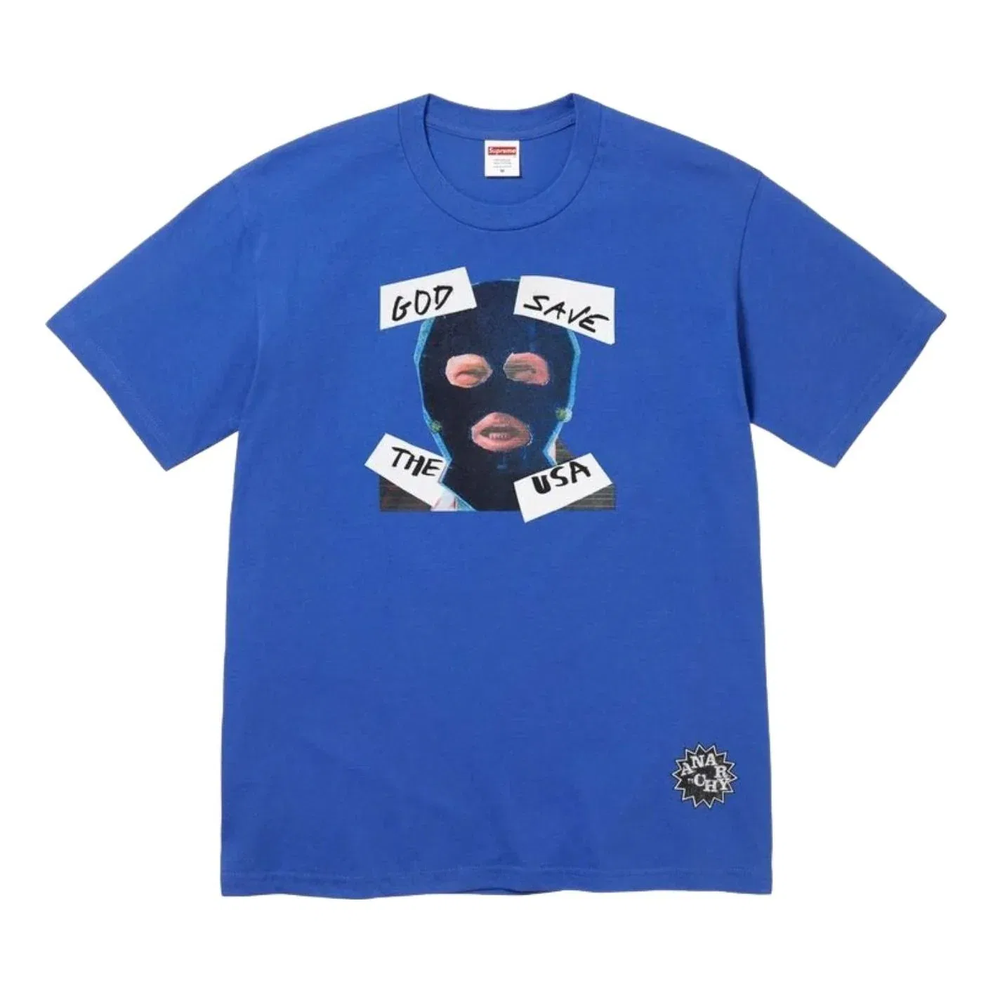 Футболка Supreme SS26 God Save Us 'Royal' SUP-SS26-162-RYL, синий