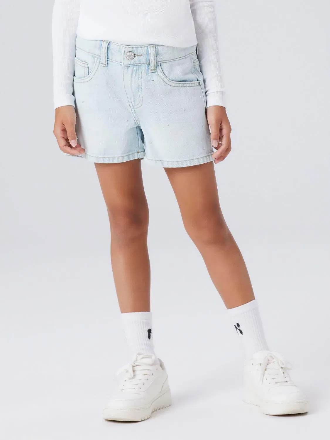 Шорты джинсовые, Name it, light blue denim — фото 2