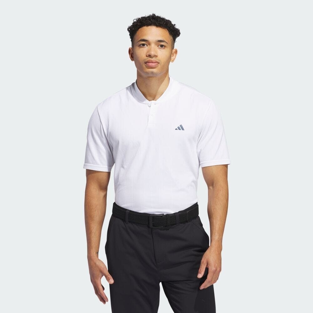 

Поло Adidas ULT365 PRIMEKNIT Side Seamless Stripe Mock, белый