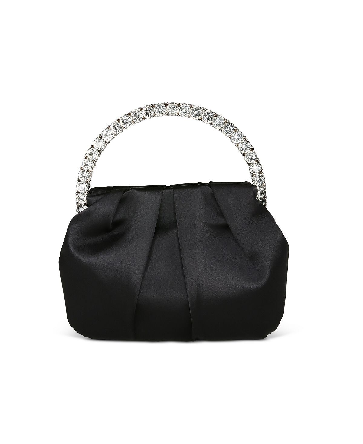 

Женская атласная сумочка Audrey с ручкой из стразов Jewel Badgley Mischka, черный