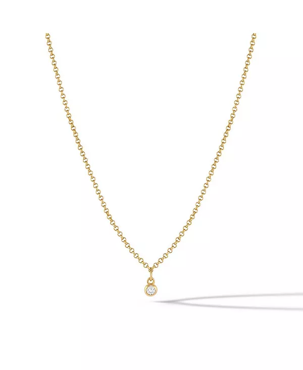 

Женское ожерелье с белым сапфиром – нержавеющая сталь с покрытием из 14-каратного золота Vincero, gold