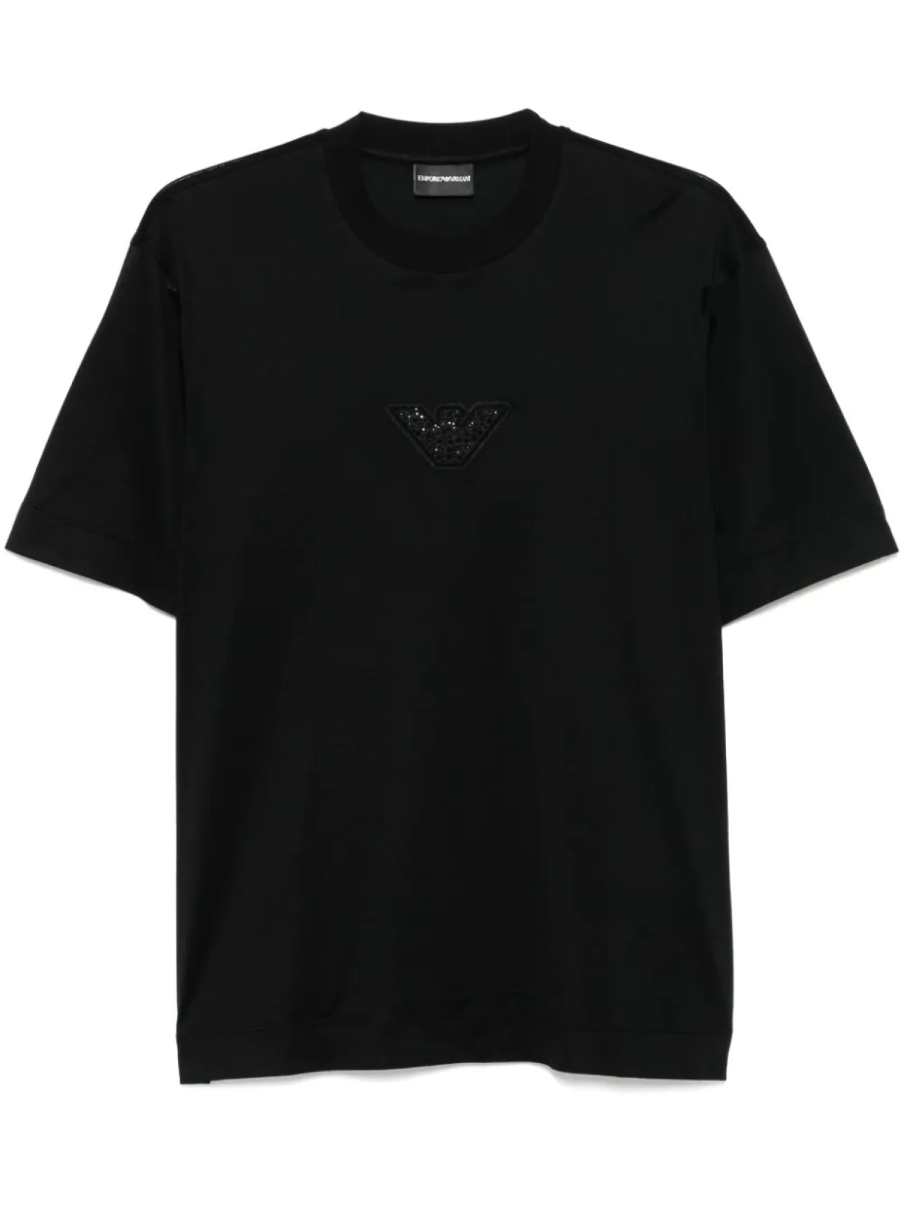

Футболка с нашивкой-логотипом Emporio Armani, черный