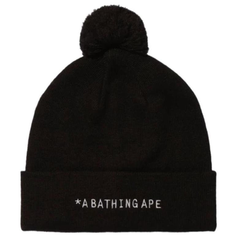 

A BATHING APE Акриловая вязаная шапка унисекс разноцветная, Black