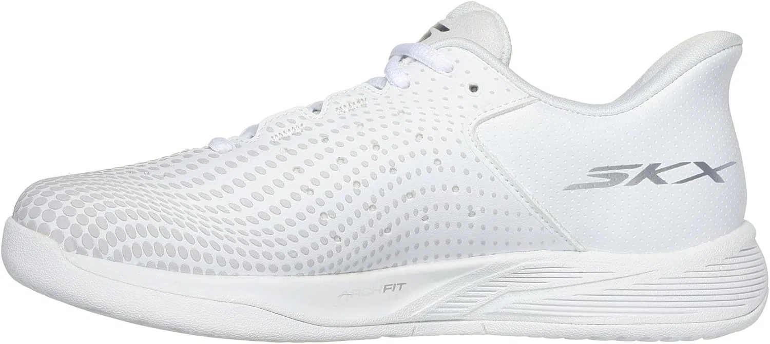 Кроссовки для корта Skechers Viper Court Reload Hands Free Slip-Ins, белый с белой отделкой — фото 3
