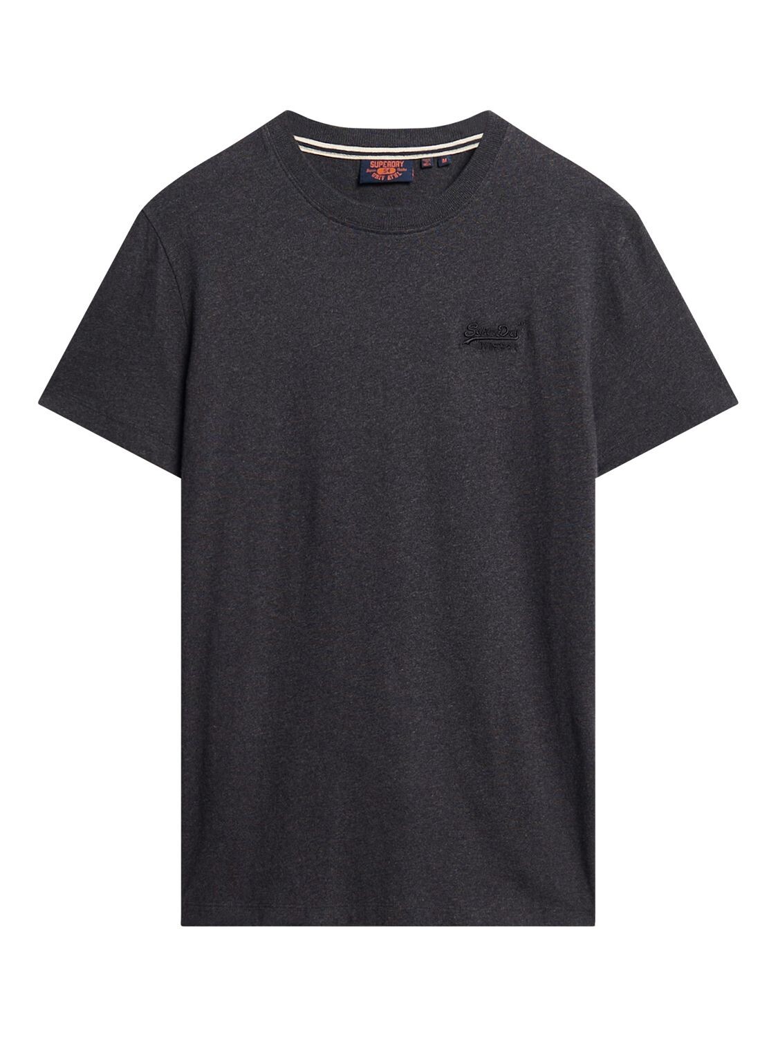 Футболка с логотипом Superdry из органического хлопка, цвет Raven Black Marl — фото 3