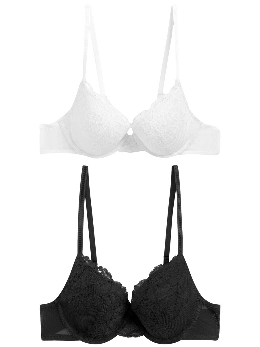 

Бюстгальтер на косточках Next Push-up Bra, черный/белый