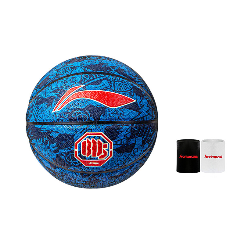 

LINING Баскетбольный мяч PU синий размер 7 тренировочный унисекс