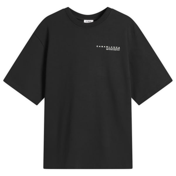 

Футболка оверсайз с изображением орхидеи в стиле «глюк» Casablanca, черный