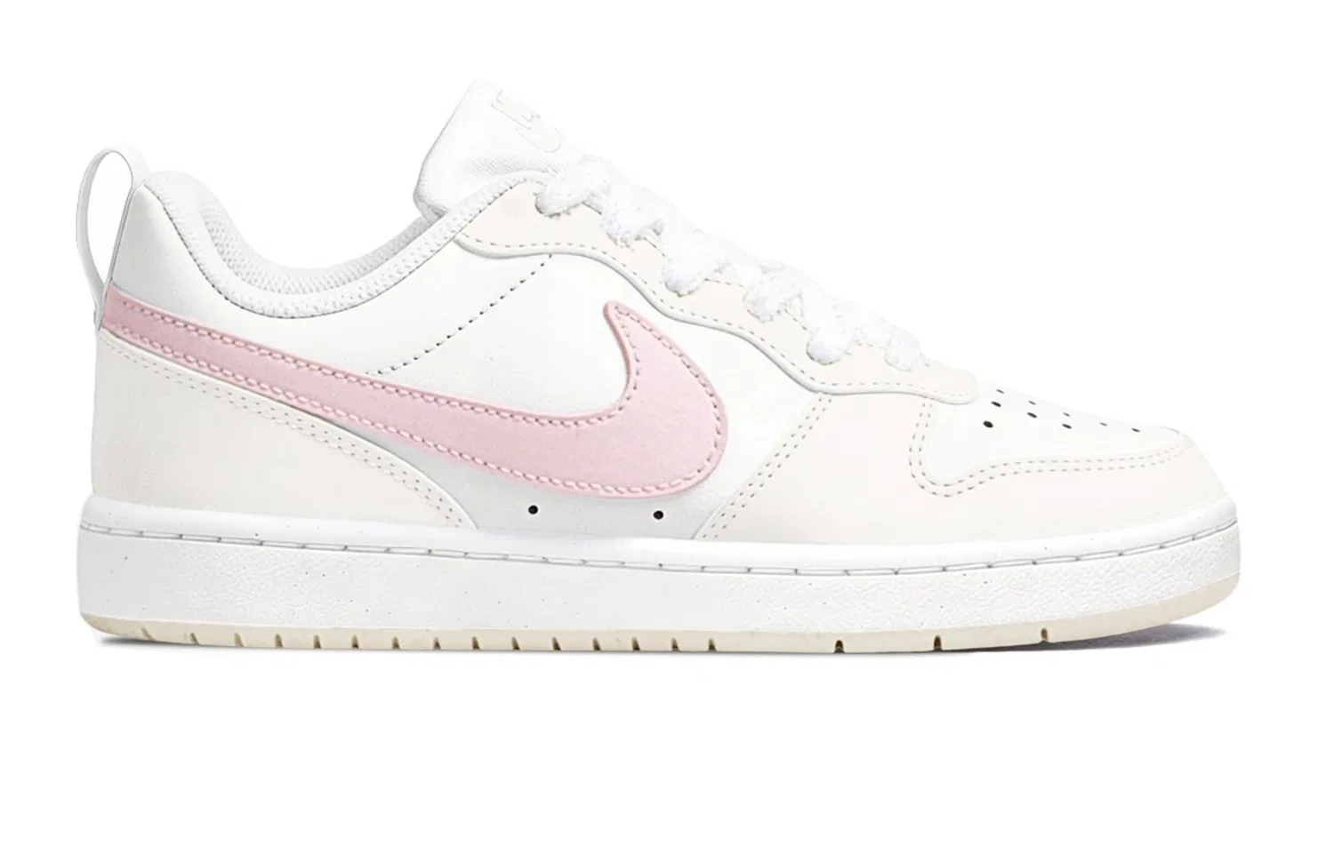 Кроссовки детские Nike Court Borough Biu Maris Sal Milk Candies кремово-розовые — фото 3