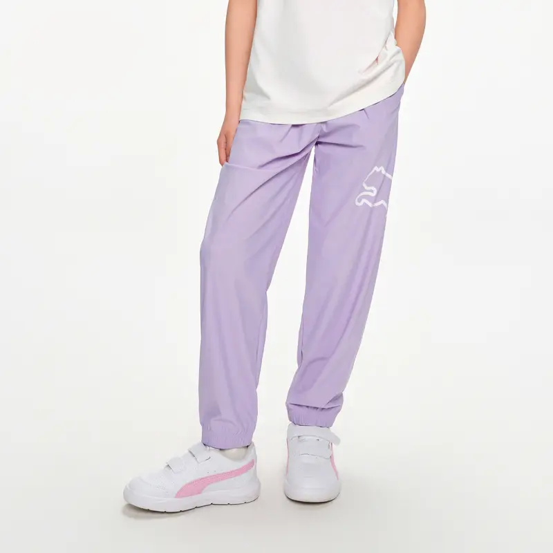 PUMA Тонкие брюки Forever SS25 летние детские pink purple 70001 — фото 3