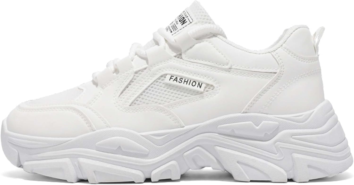 

Комфортные повседневные мужские кроссовки с толстой подошвой и дышащей сеткой Generic, белый