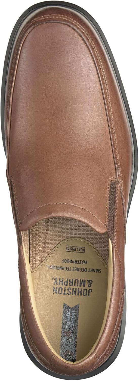 Мужские мокасины Johnston Murphy XC4 Stanton 2.0 Moc с отделкой под венецианский стиль Johnston & Murphy, Tan Waterproof Full Grain — фото 2