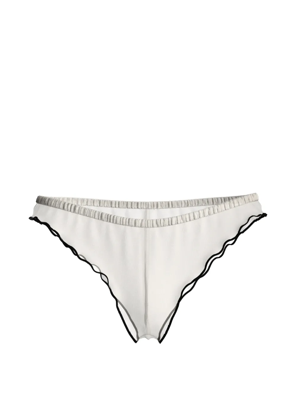 

Танга с оборками La Parisienne Maison Close, бежевый