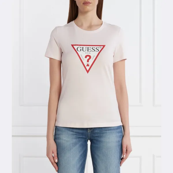 

Футболка стандартного кроя Guess, розовый