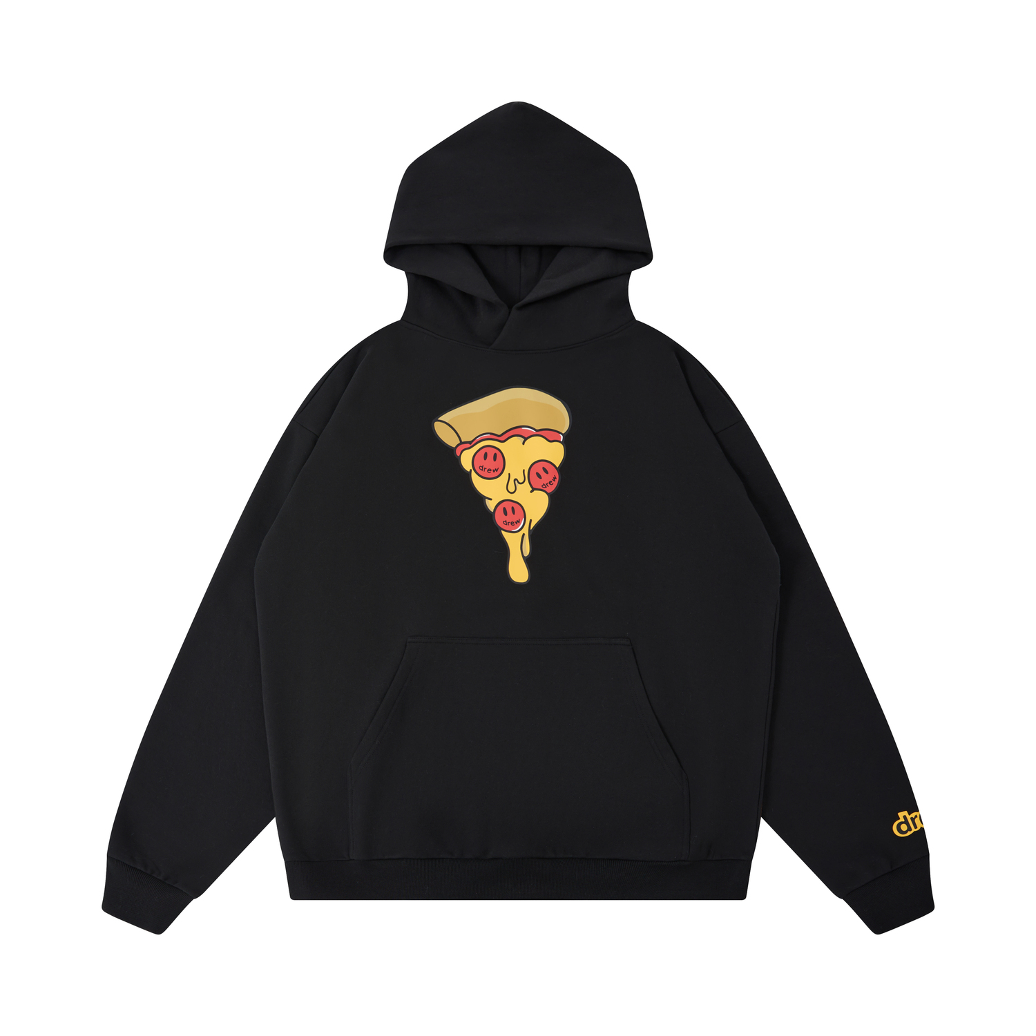 

Drew House Толстовка унисекс, черные, с капюшоном, средней толщины, стандартного размера