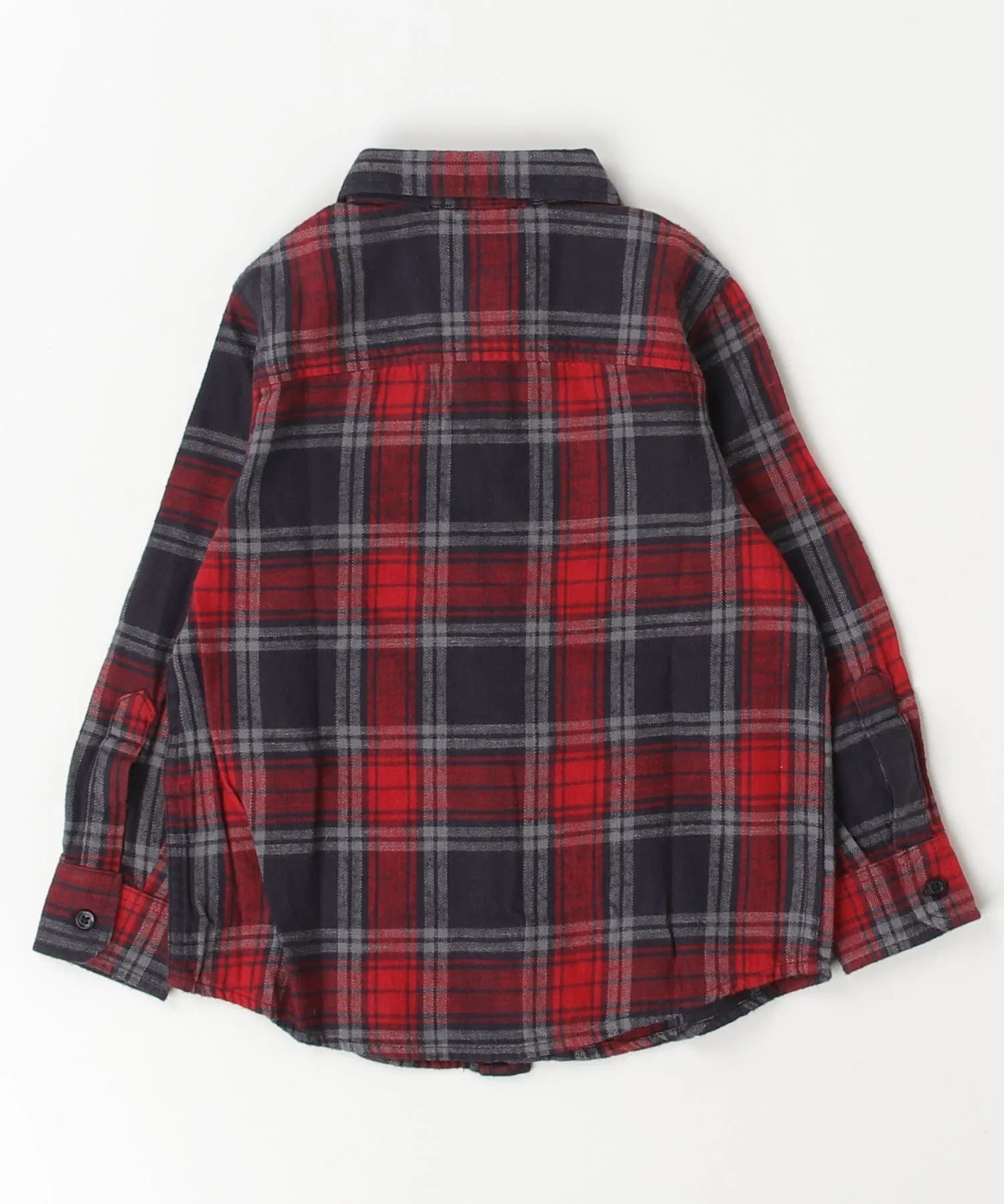 Детская клетчатая рубашка DIESEL KIDS красная — фото 4