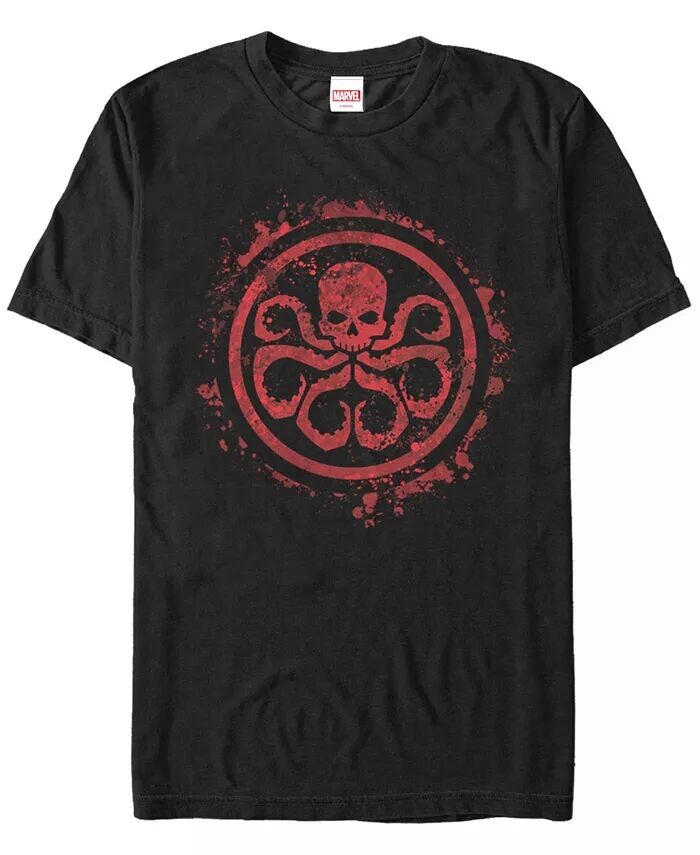 

Футболка с коротким рукавом и логотипом Marvel Hydra Red Paint Splatter Chest Fifth Sun, черный