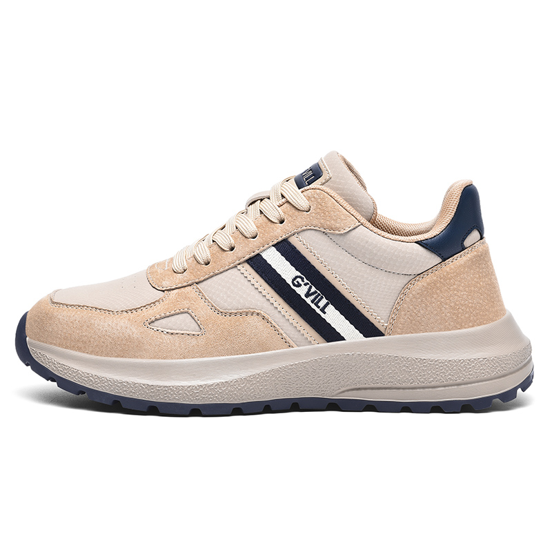 

G＇VILL Мужские повседневные кроссовки низкие хаки/черный абрикос, цвет Khaki