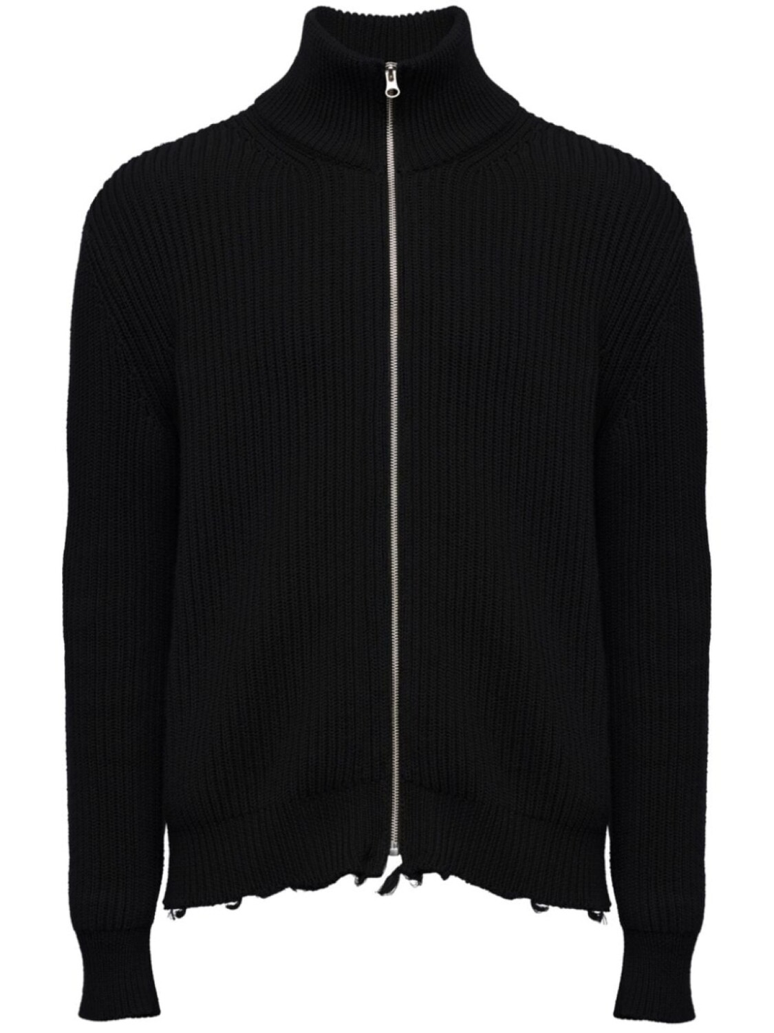 

MM6 Maison Margiela кардиган с высоким воротом и застежкой-молнией, черный