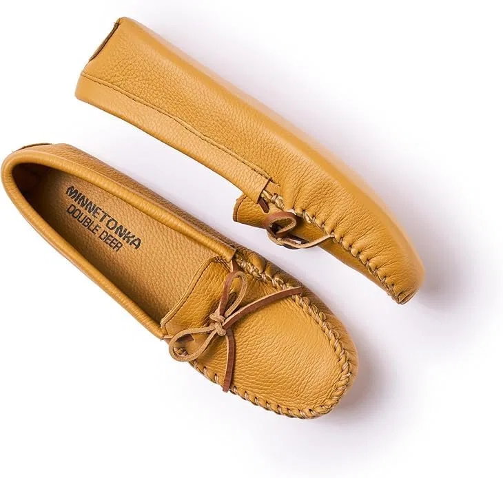 Мокасины из оленьей кожи Minnetonka, Natural Deerskin — фото 4