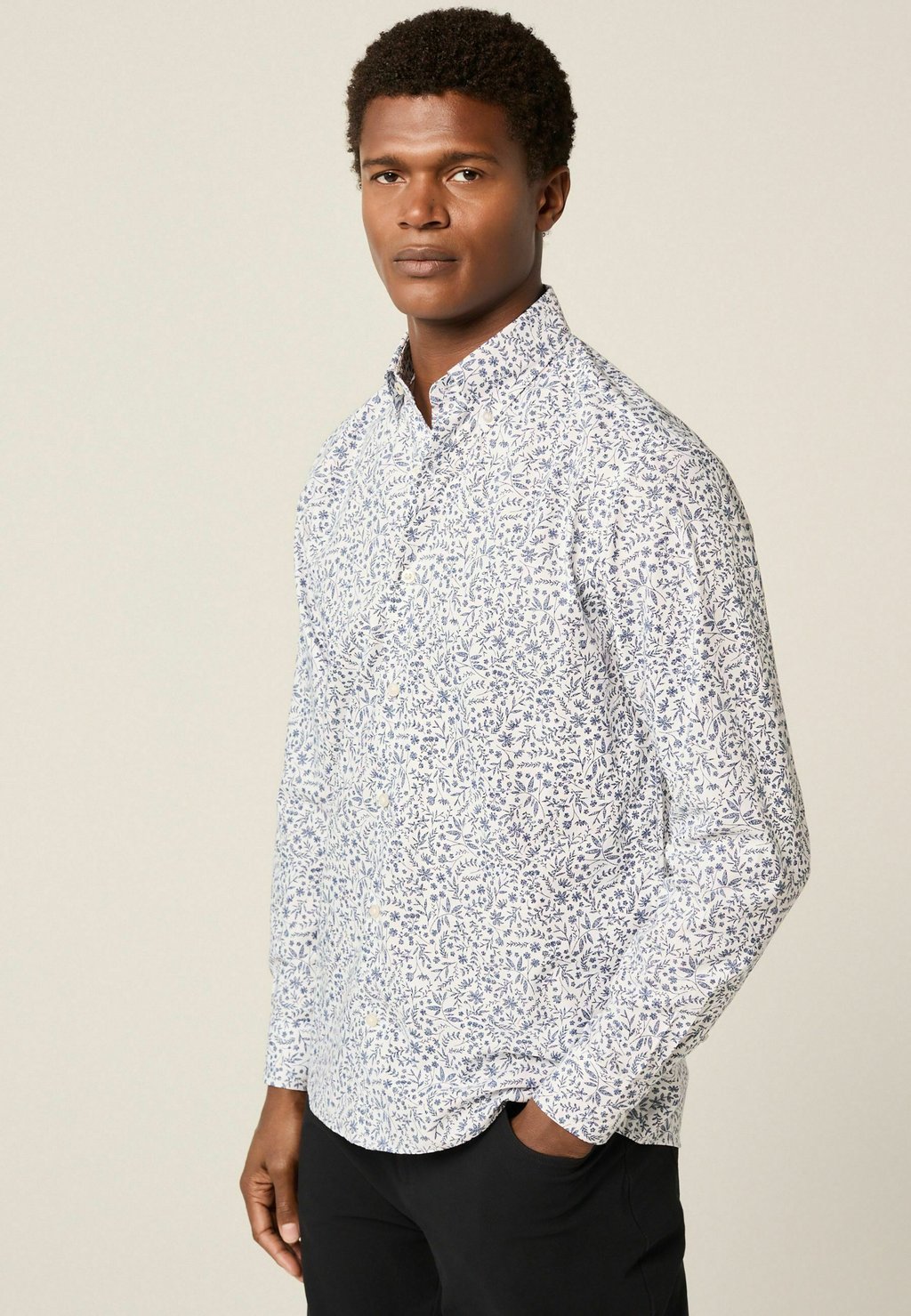 

Рубашка EASY IRON PRINTED OXFORD REGULAR FIT Next, белый
