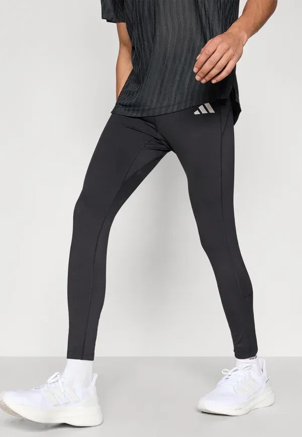 Трикотажные беговые леггинсы Adidas Performance, черный — фото 4