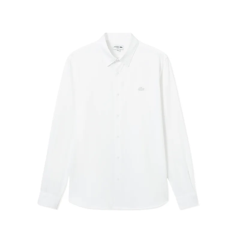 Рубашка мужская с лацканом умеренной ширины LACOSTE, HDE/Sierra Blue — фото 3