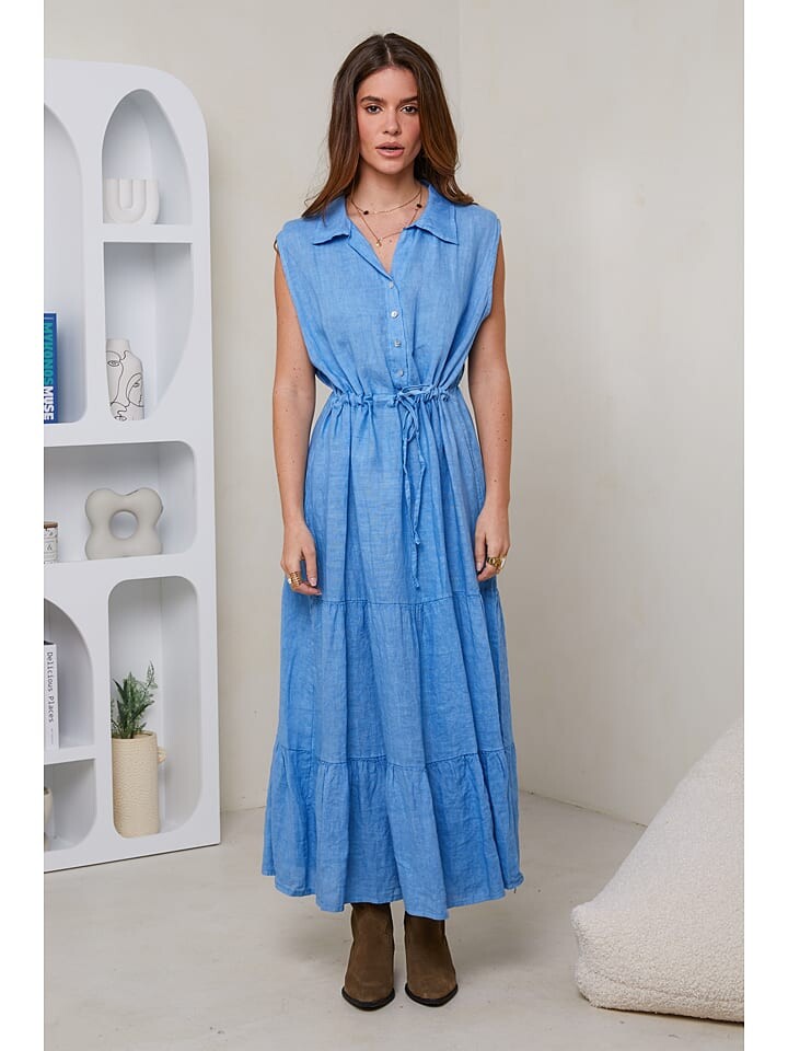 

Длинное платье Rodier Lin Leinen, синий