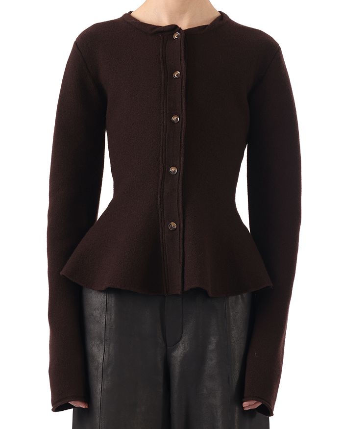 

Кардиган из вареной шерсти Jason Wu Collection, коричневый