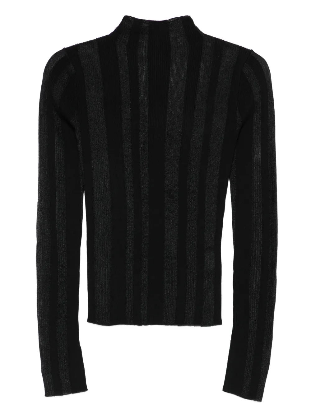 

Свитер в рубчик с круглым вырезом Patrizia Pepe, черный