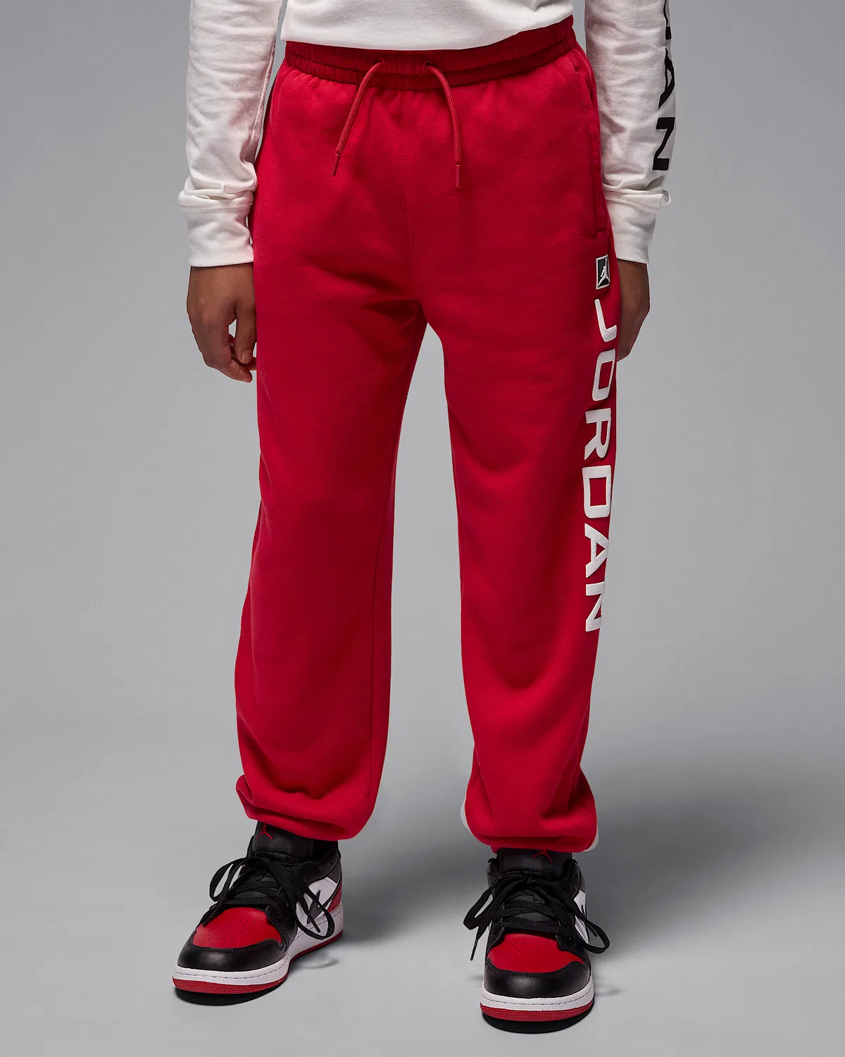 Детские флисовые штаны Baseline Jordan Essentials, Red