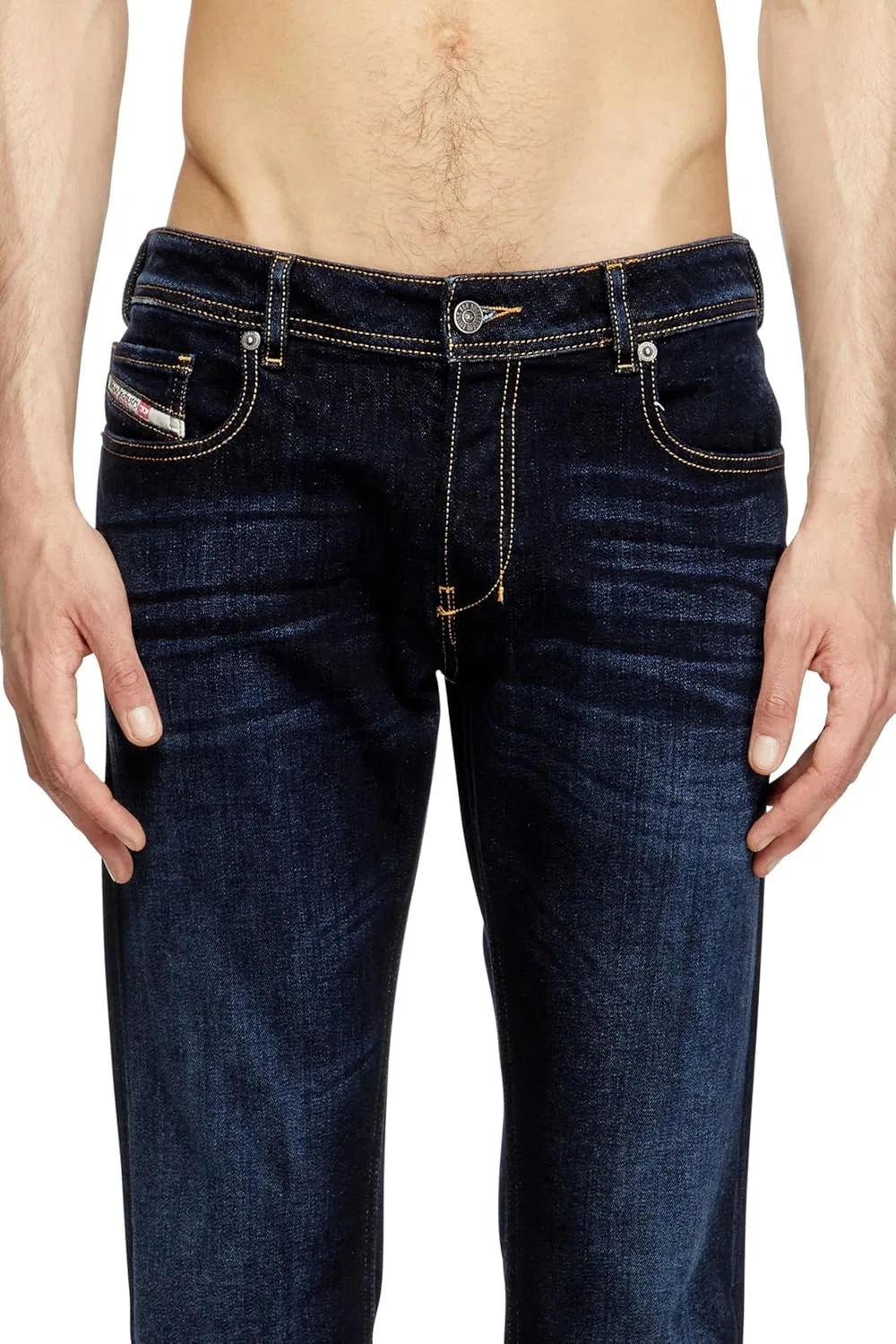 Джинсы bootcut Diesel, темно-синие — фото 3