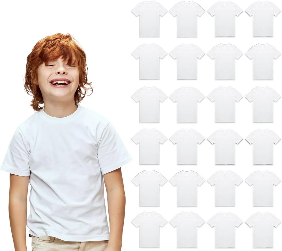 

BILLIONHATS 24 Pack детские футболки из хлопка, унисекс