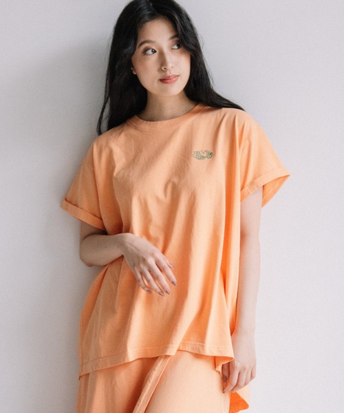 

Футболка с короткими рукавами и асимметричным разрезом на спине FRUIT OF THE LOOM, оранжевая, Оранжевый, Футболка с короткими рукавами и асимметричным разрезом на спине FRUIT OF THE LOOM, оранжевая