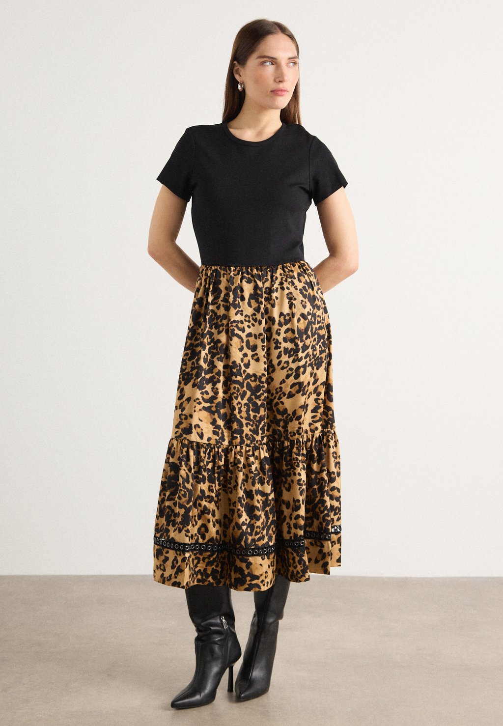 

Повседневное платье MIX MEDIA DRESS DKNY, черный