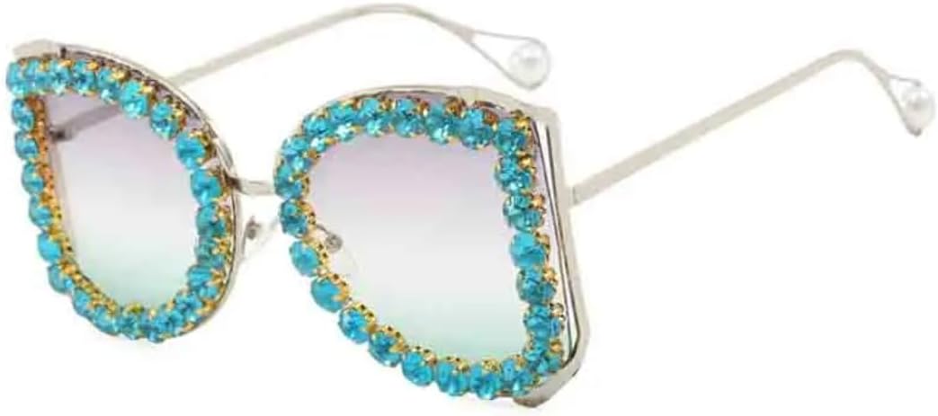 

Солнцезащитные очки с защитой UV400 | Большая оправа, цветные линзы | Для женщин и мужчин | Для занятий спортом на открытом воздухе и вождения DSVIGF, Silver Gray Green