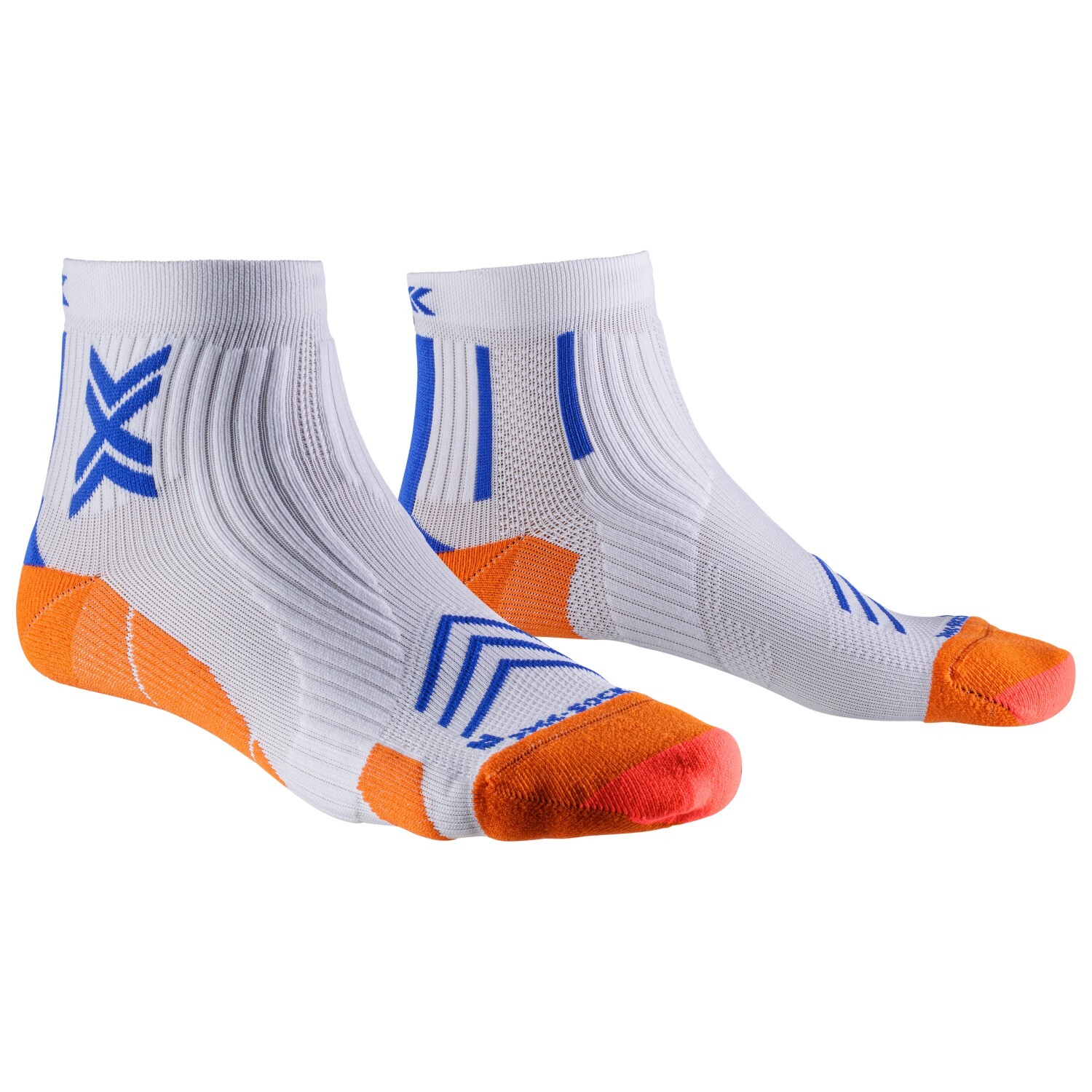 

Носки для бега X-Socks Run Expert Ankle, цвет White/Orange/Twyce Blue