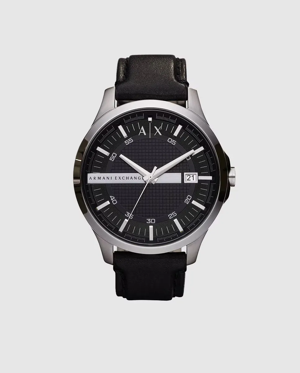 

Умные черные кожаные мужские часы Armani Exchange AX2101, черный