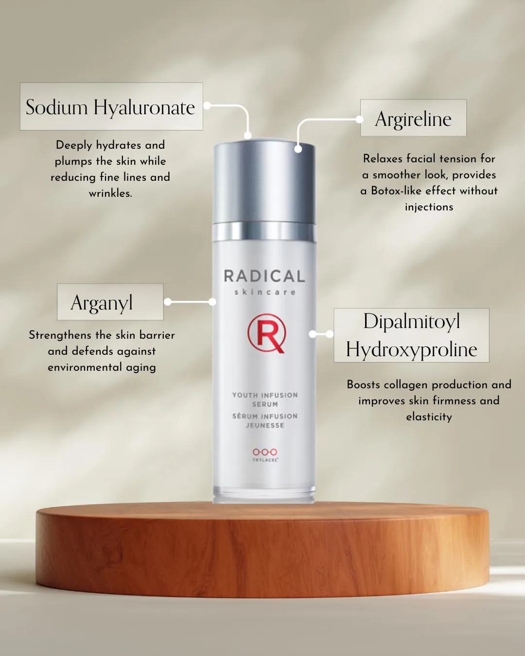 Сыворотка Radical Skincare — Youth Infusion Serum для выравнивания тона кожи, разглаживания морщин и увлажнения, для, 30 мл — фото 4