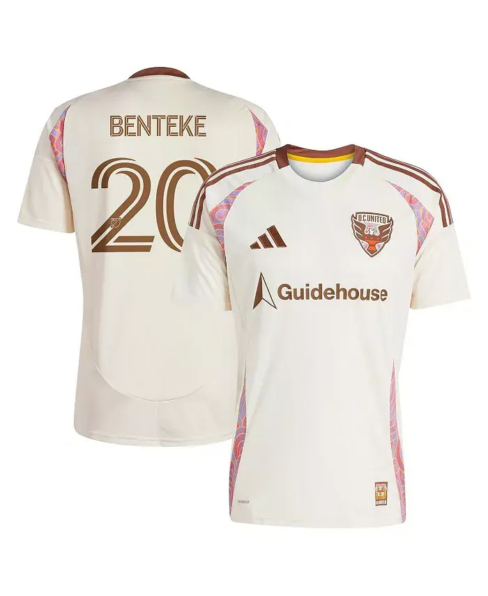 

Мужская реплика игровой футболки Christian Benteke Natural D.C. United 2025 the Soul Kit adidas