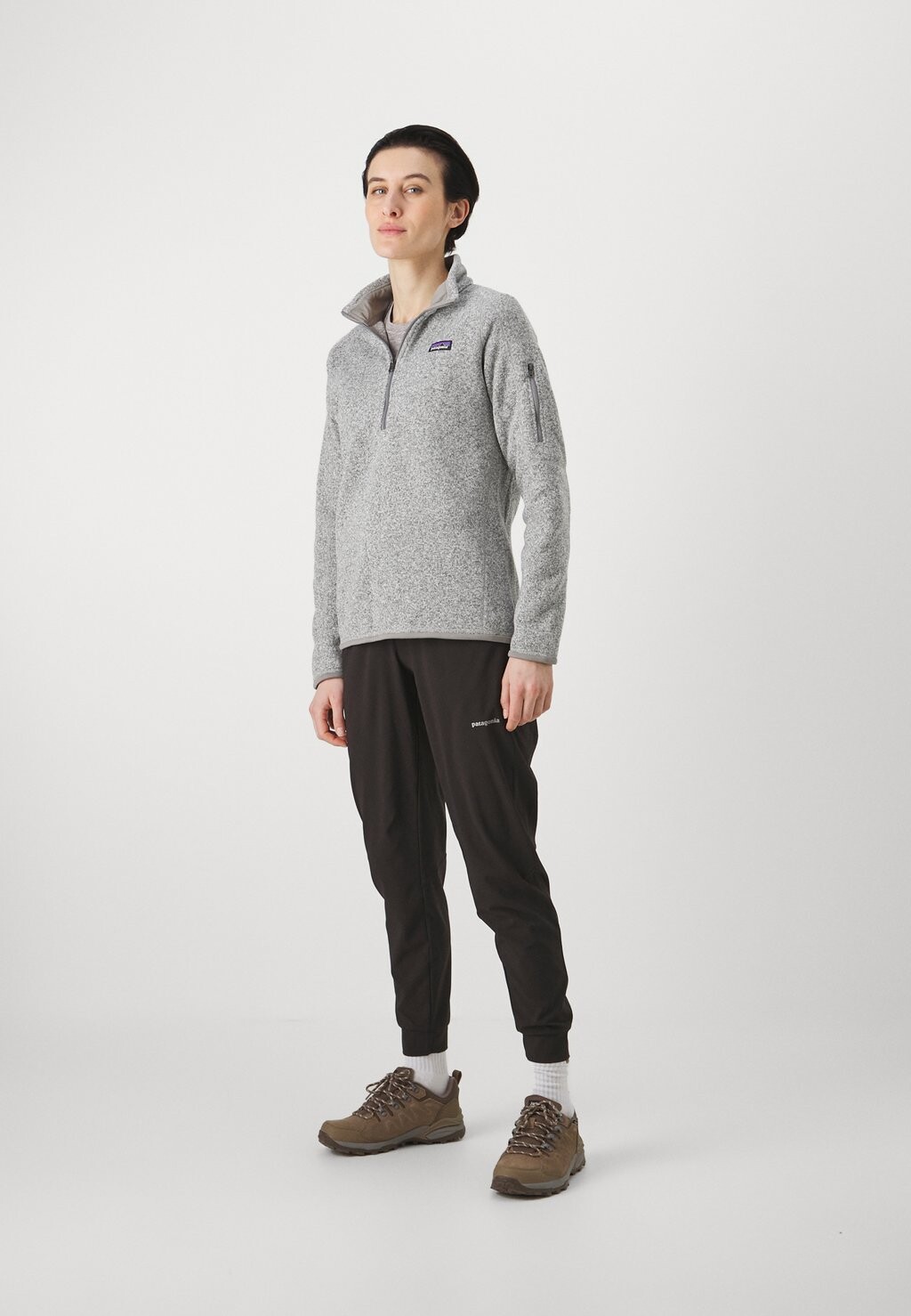 Вязаный свитер BETTER 1/4 ZIP Patagonia, цвет birch white — фото 2