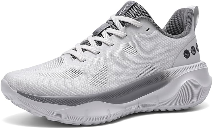 

Спортивные беговые кроссовки, дышащие сетчатые кроссовки, доступны в белом, черном, бело-оранжевом цвете, с амортизирующей подошвой, легкая обувь для спортивных тренировок Generic