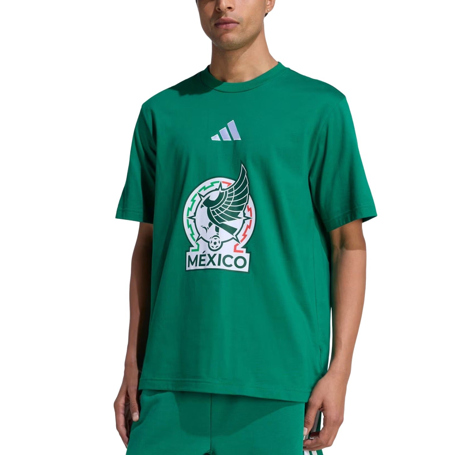 Футболка Adidas Mexico DNA Graphic 'Bold Green' — фото 2