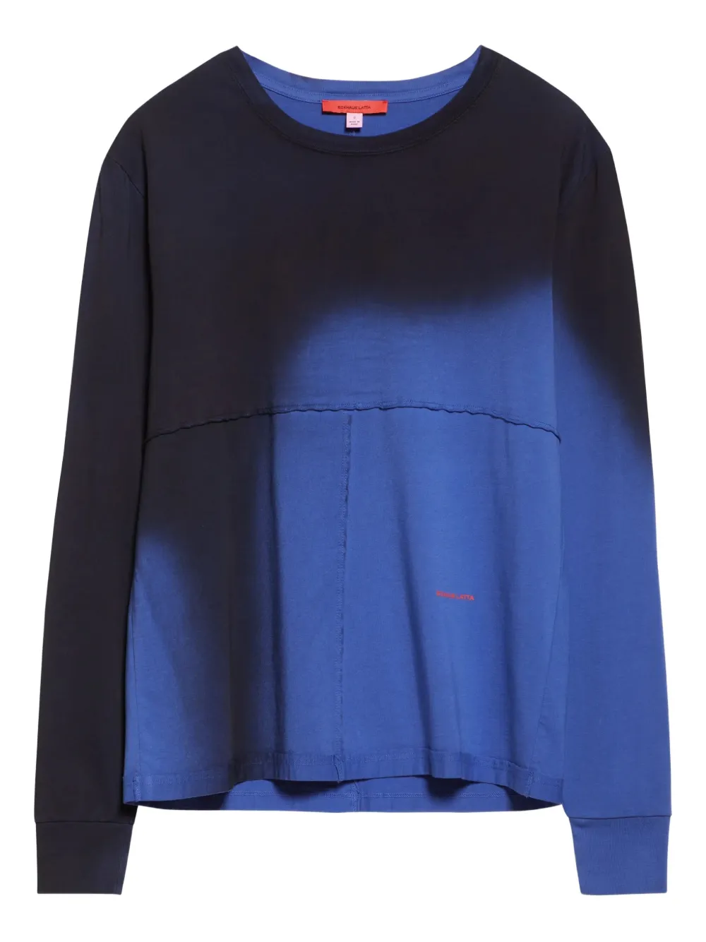 

Лонгслив с эффектом омбре Eckhaus Latta, черный